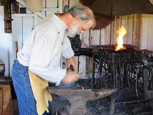 blacksmith at work