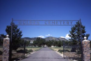 entrance to cemetery