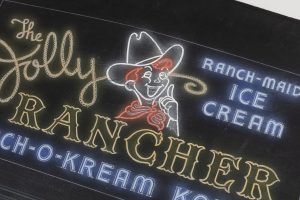 Jolly Rancher neon sign