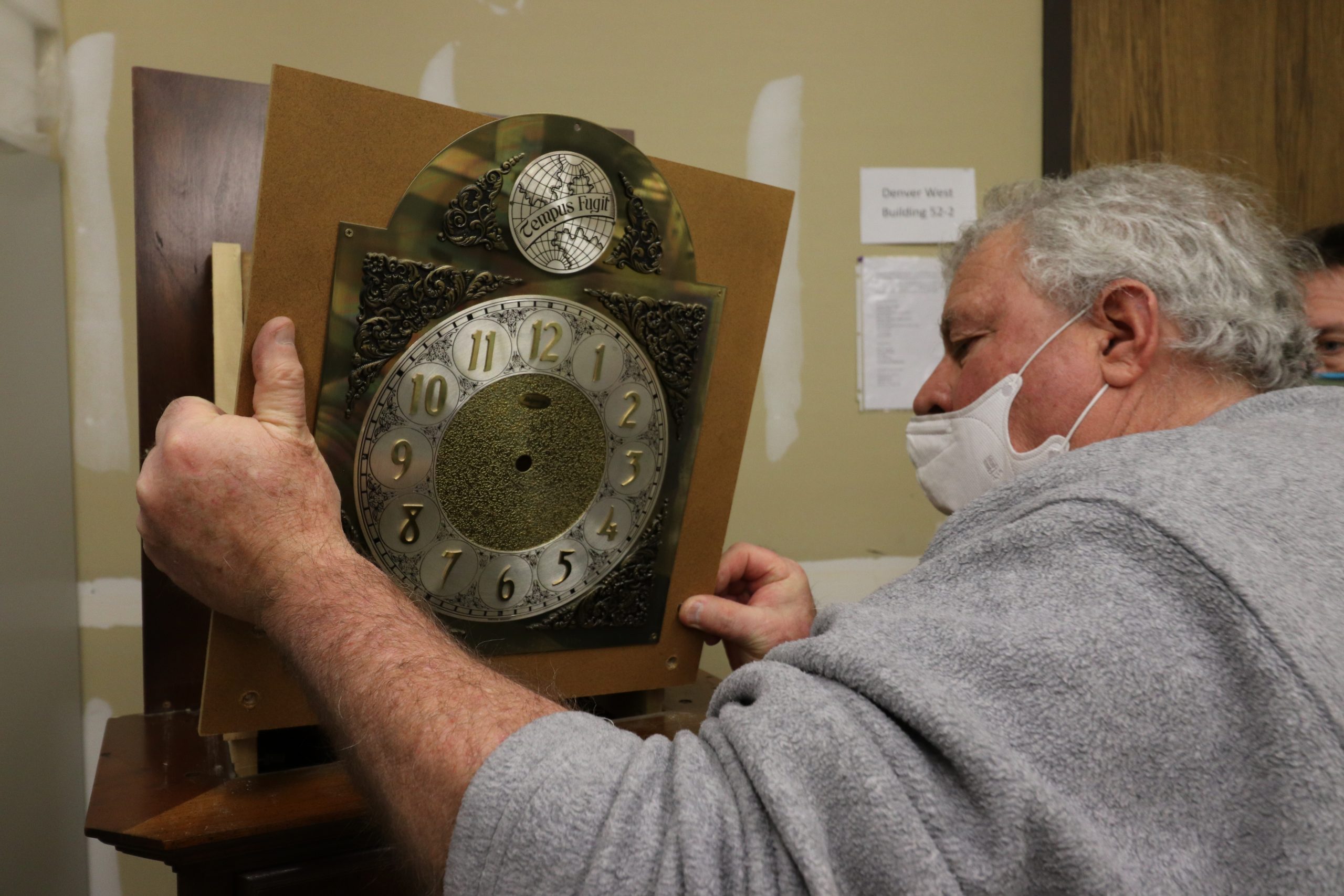 clock conservation at Golden History Museum, Golden, Colorado