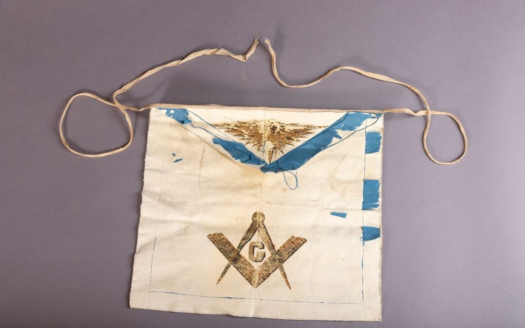 Artifact conservation and masonic apron at GHM