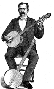 person playing banjo music