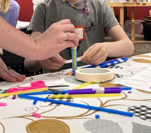 child using design tool